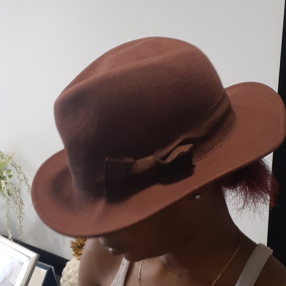 H&M brown  felt hat size large - Picture 10 of 11